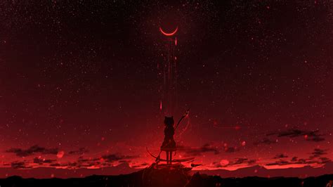 animrmoon|anime moon wallpaper 4k.